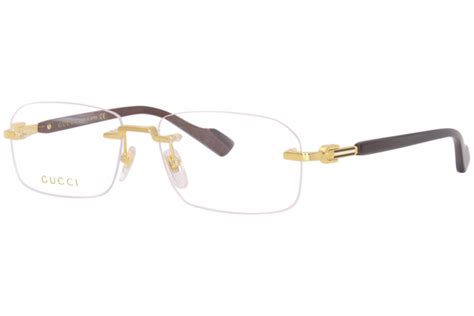 gucci mens reading glasses|gucci rimless glasses for men.